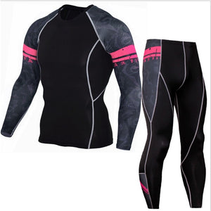 women's tracksuits Tights sports running suit thermal underwear base layer jogging Leggings Compression crossfit fitness tshirt